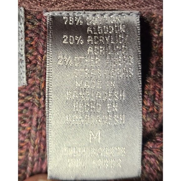 Oscar De La Renta Long Sleeve Quarter Zip Brown Pullover Sweater Men's Medium - Picture 11 of 15